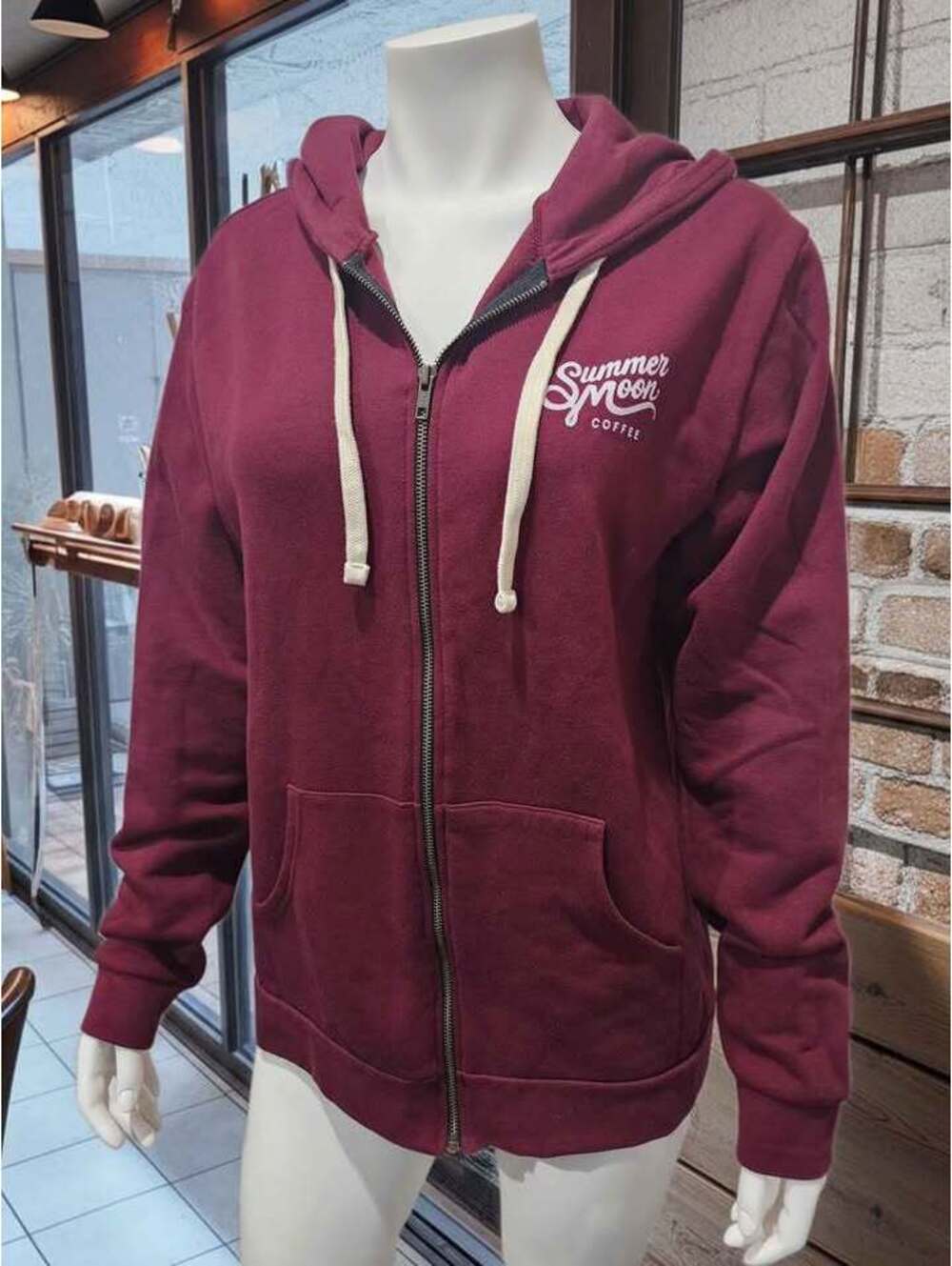 Summer Moon Coffee Zip-Up Hoodie